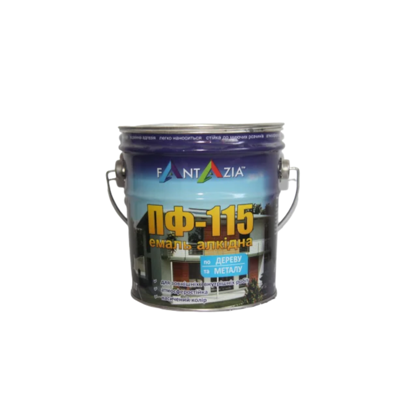 Емаль алкідна FANTAZIA ПФ-115, глянець білий, 2,8кг